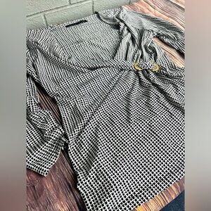 Ivanka Trump Small Black And White Blouse